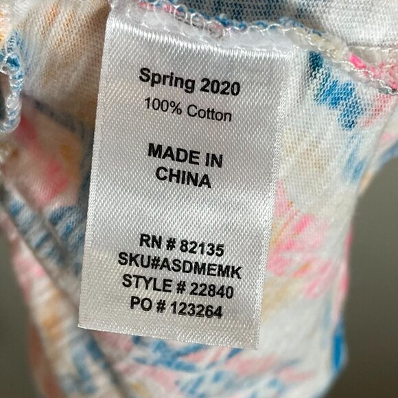 Fresh Produce Womens Small Tank Dress Peplum Sleeveless Colorful - Picture 6 of 9